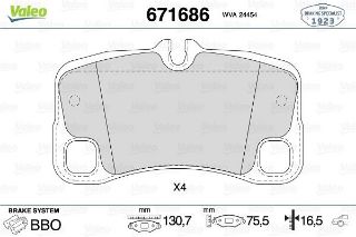 FREN BALATASI ARKA  PORSCHE: 911 3.6 GT 3 06-09   911 3.8 GT3 09-11 resmi