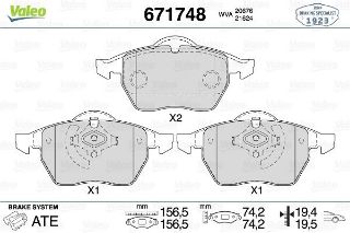 ON FREN BALATASI PASSAT A4 1,8 / 1,8T / 2,4 / 2,5 / 2,6 95>01 resmi