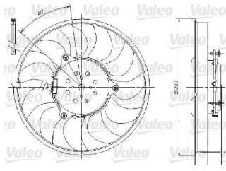 FAN MOTORU-280 MM 200W (AUDI A6 05-11) resmi