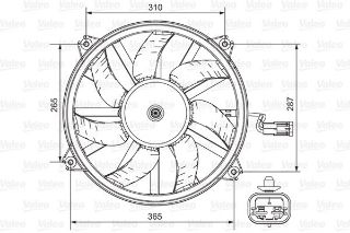 FAN SETİ PEUGEOT- 206/ 307/308 - CITROEN - XSARA/BERLİNGO/C5/C8 resmi