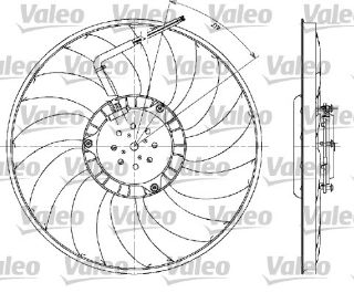 RADYATOR FANI ( 320W 400MM) SEAT EXEO 09>14 A4 01>08 A6 02>05 resmi