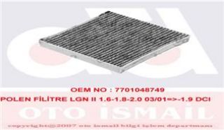 POLEN FİLTRESİ LGN II 1.6-1.8-2.0 01 1.9 DCI 01 KARBONLU resmi