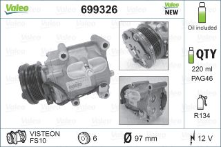 KOMPRESÖR FORD FIESTA4.5.FOCUS.FUSION resmi