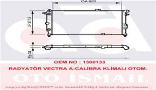 SU RADYATÖRÜ ( OPEL : VECTRA A CALIBRA 2.0 ) resmi
