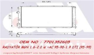 SU RADYATÖRÜ KLIMALI MEGANE I 2.0 16V resmi