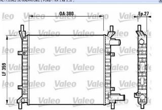 SU RADYATORU ( FORD : KA 1.0I 1.3I ) resmi