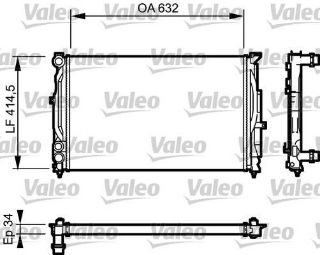 URETIMI YOK-SU RADYATORU-MANUEL (VW PASSAT 97-05  AUDI A4 95-01  A6 98-05  SKODA SUPERB 02-08) resmi