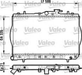 SU RADYATÖRÜ HYUNDAİ ACCENT 1.3 1.5 94-00 MANUEL VİTES 335X603X18   #### resmi