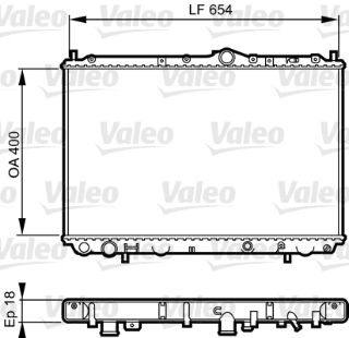 SU RADYATOR ( VOLVO :S40-V40 99-03/MITSUBISCHI:CARISMA ) resmi