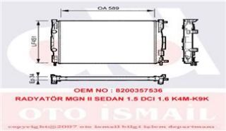 SU RADYATÖRÜ MEGANE II SEDAN 1,5 DCI - 1,6 K4M K9K resmi