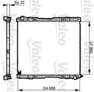 RADYATÖR RVI ÇERÇEVESİZ W-O FRAME SCANIA P-G-R-T resmi