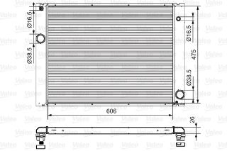 SU RADYATORU ( BMW E60 OTOM.  520-528-530İ ) resmi