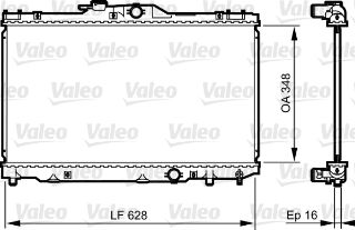 SU RADYATORU-(TOYOTA: COROLLA "1.4-1.6" 00>02 ) 645×355×16 resmi