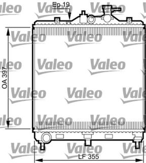 RADYATÖR KİA PICANTO 1.1 04 OTOM.ŞANZ. KLİMASIZ 355X397X19 resmi