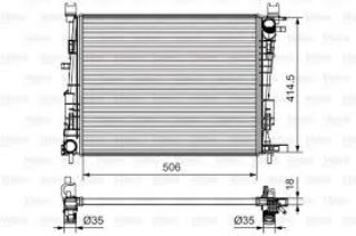 SU RADYATORU ( RENAULT : CLIO IV CAPTUR /DACIA: DOKKER  DUSTER  LOGAN MCV II LODGY  SANDERO II  1.5DCI  1.6  12- ) resmi