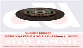 DEBRİYAJ DİSKİ H100 2.5 D 225MM HD08 resmi