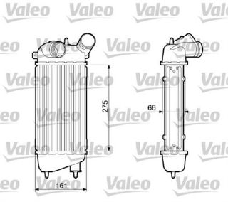 X TURBO RADYATÖRÜ İNTERCOOLER C3 02 1.4HDI 16V 275X147.4X66 resmi