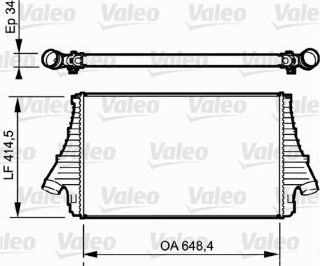 TURBO RADYATÖRÜ VECTRA C 1,9CDTI (648,4×414,5×34) 05> resmi