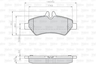 LCV DISK FREN BALATASI (ARKA) VW CRAFTER resmi