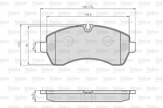 ON FREN BALATASI-CIFT TEKER-  (VW CRAFTER 06-16  MERCEDES SPRINTER 06-16 SPRINTER 2017-- W907 ) resmi