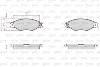 ÖN BALATA KNG 1.9D 97-03 -KNG 1.5DCİ 01-10 -XSARA 1.4İ-1.5D 97-05 130.8X47.4X18 7701206811-4251.66-4106000QAG-4251.69 resmi