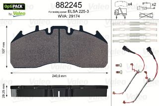 DİSK FREN BALATASI OPTIPACK RENAULT PREMIUM II SENSÖRLÜ resmi