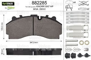 ON / ARKA FREN BALATASI SCANIA 4 SERI L-P-G-R-T-S SERISI 17 > EURO 6        resmi