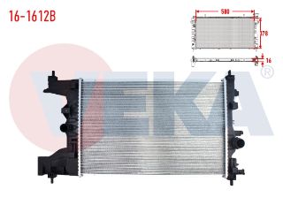 SU RADYATÖRÜ BRAZING OPEL ASTRA J 1.6İ M-T  2009-2016 resmi