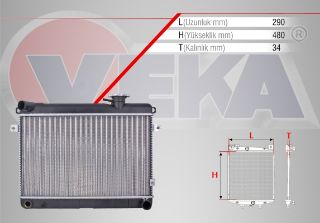 SU RADYATÖRÜ KAPAKLI M131 resmi