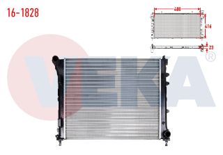 SU RADYATÖRÜ MEKANIK FIAT 500 1.3 MJT M-T AC+/- 2008-2012 resmi