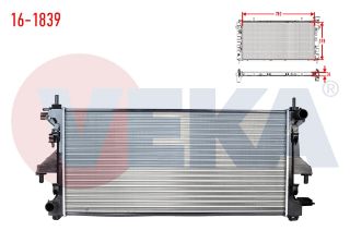 SU RADYATÖRÜ MEKANIK FIAT DUCATO III (250) 2.3 MJT M-T (INTERCOOLER BAGLANTİSI INCE) 2006-2014 resmi