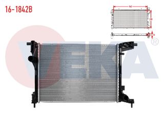 SU RADYATÖRÜ BRAZING FIAT EGEA 1.4 16V M-T AC+/- 2015- resmi