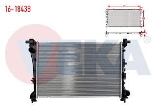 SU RADYATÖRÜ BRAZING FIAT EGEA 1.3 MJT - 1.6 MJT 16V M-T AC+/- 2015- resmi
