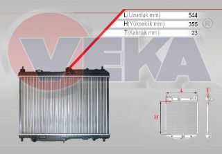 SU RADYATÖRÜ MEKANIK FORD FİESTA VII 1.4 A-T AC+/- 2012- resmi