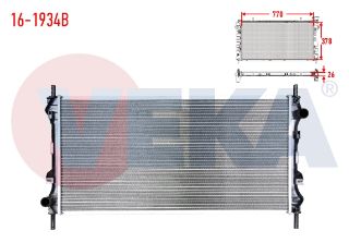 SU RADYATÖRÜ BRAZING FORD TRANSİT (V184) 2.4 D M-T AC+ 2000-2006 resmi