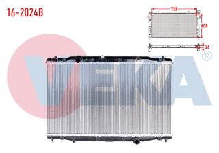 SU RADYATÖRÜ  BRAZING HONDA CR-V III 2.2İ CTDI M-T AC+/- 2006-2012 resmi
