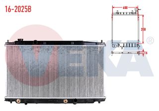 SU RADYATÖRÜ BRAZING HONDA JAZZ III (GE) 1.3İ A-T AC +/- 2008-2012 resmi