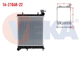 SU RADYATÖRÜ BRAZING HYUNDAİ ACCENT MILENIUM 1.3 M-T 22MM 2000-2003 resmi