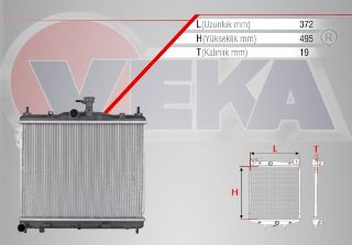 SU RADYATÖRÜ BRAZING HYUNDAİ GETZ (TB) 1.3İ M-T 2002-2008 resmi