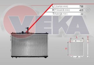 SU RADYATÖRÜ BRAZING HYUNDAİ H1 2.5 CRDI M-T AC- 2008- resmi