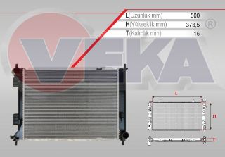 SU RADYATÖRÜ BRAZING HYUNDAİ IX20 (JC) 1.4İ M-T AC+/- 2010- resmi