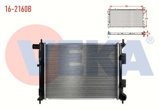 SU RADYATÖRÜ BRAZING HYUNDAİ I20 (PBT) 1.2İ 16V M-T AC+/- 2012-2014 resmi
