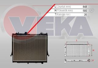 SU RADYATÖRÜ BRAZING İSUZU D-MAX 2.5 D 4X4 M-T 2012- resmi