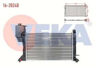 SU RADYATÖRÜ BRAZING MERCEDES SPRINTER (W901) 208 CDI M-T AC+/- 1995-2000 resmi