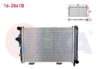 SU RADYATÖRÜ BRAZING MERCEDES (W124) 2.0 D M-T AC-1984-1995 resmi