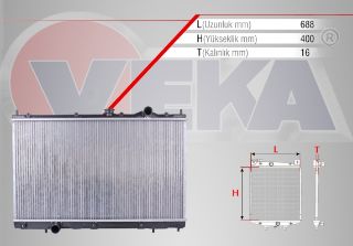 SU RADYATÖRÜ BRAZING PROTON GEN 2 1.6İ 2004- resmi