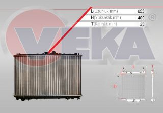 SU RADYATÖRÜ MEKANIK MİTSUBİSHİ CARİSMA (DA) 1.6 M-T 1995-2006 resmi