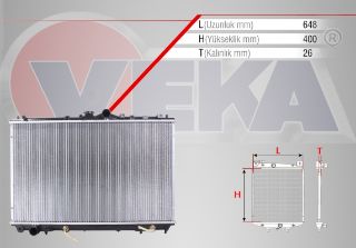 SU RADYATÖRÜ MEKANIK MİTSUBİSHİ CARİSMA (DA) 1.6 A-T 1995-2006 resmi