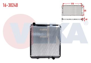 SU RADYATÖRÜ BRAZING BRAKETLI MİTSUBİSHİ PRESTIJ DELUXE 3.0 D 2013- resmi