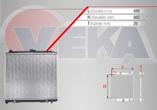 SU RADYATÖRÜ BRAZING NİSSAN NAVARA (D40) 2.5 DCI A-T 2005-2015 resmi